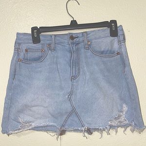 American Eagle High Waisted Jean Skirt